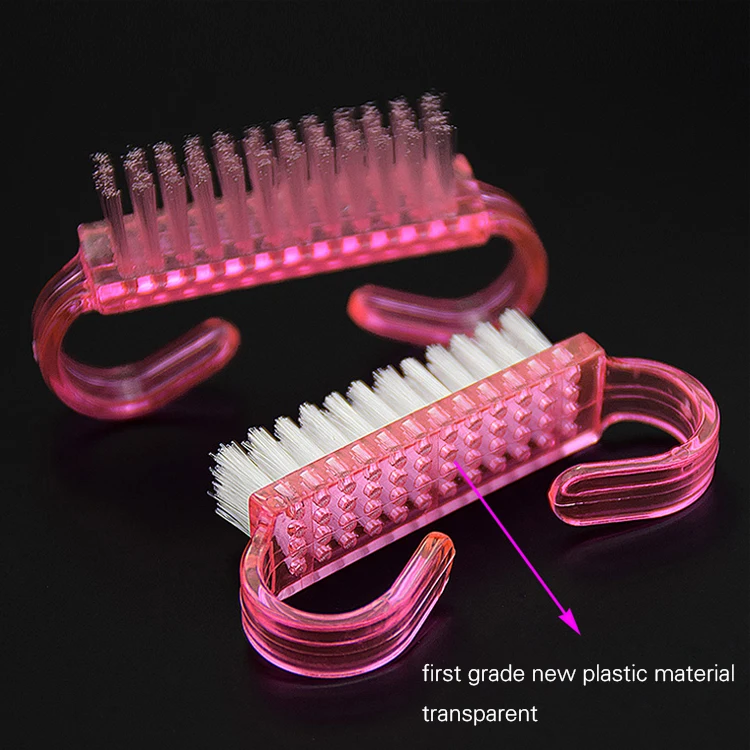 Nail SunShine  Manicure Pedicure Nail Art Care Cleaning Tools Plastic Handle Small Nail Dust Brush