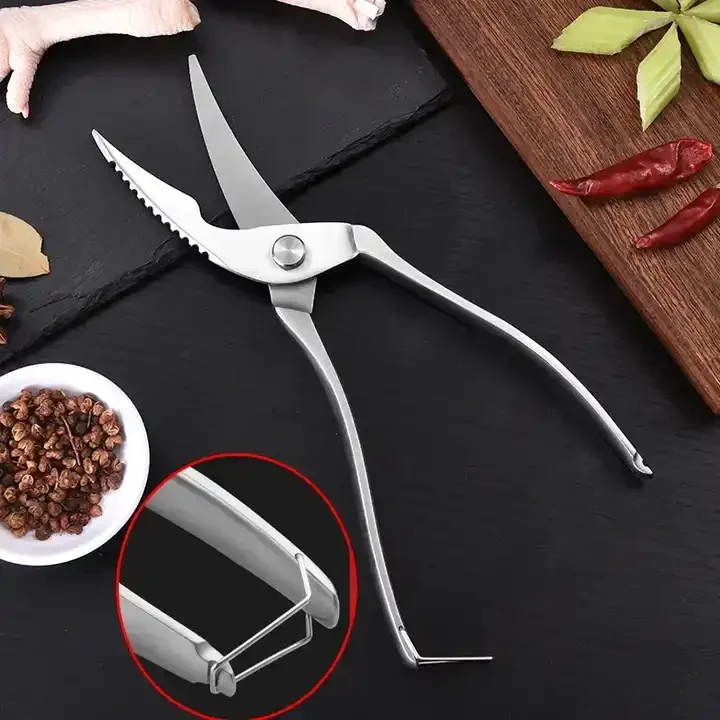 Ultra Sharp Utility Scissors, Stainless Steel Scissors Poultry Shears for Bone, Chicken, Meat, Fish, Turkey,Vegetables