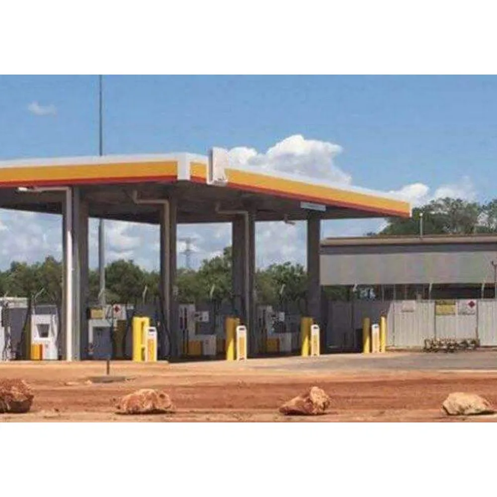 steel structure car fuel filling station prefab steel commercial gas station construction building kit