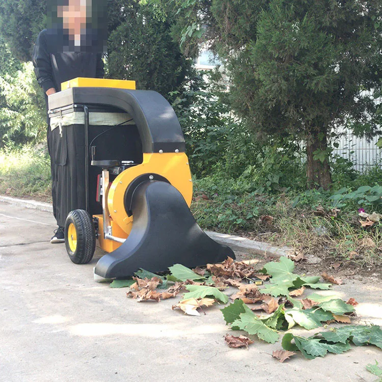 Self-propelled leaf vacuum suction machine leaf cleaning machine