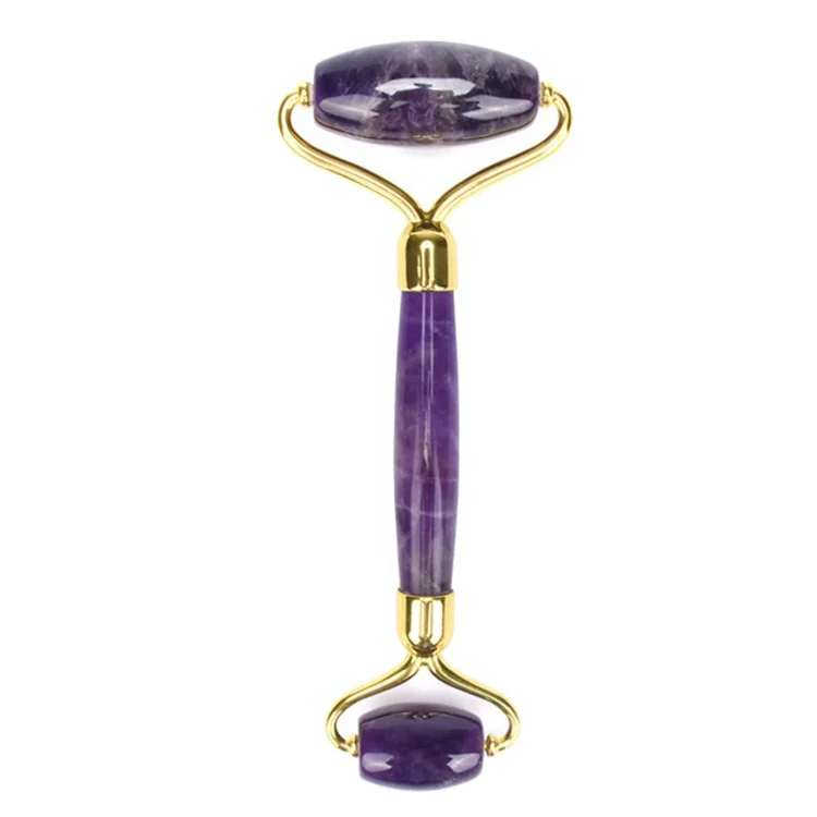 Anti Wrinkle Face Lifting Massager Jade Roller Amethyst Natural Jade Roller