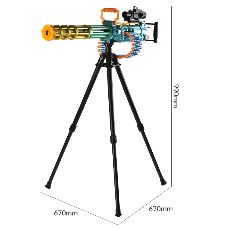 Игрушка в сборе, мягкий пистолет ручной работы, оружие Gatling, самоинтегрированный пистолет с мягкими пулями, детская игрушка, пластиковый игрушечный пистолет