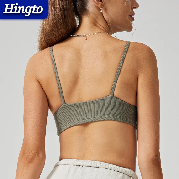 2023 yoga top sexy backless crop sports bra triangle design workout gym sport bra for women push up yoga fitness custom yoga bra