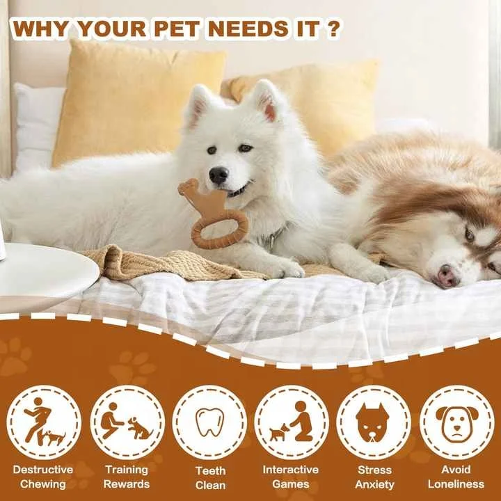 Interactive Medium Durable Dog Chew Toy For Training Aggressive Chewers Interesting Molar Pet Toy