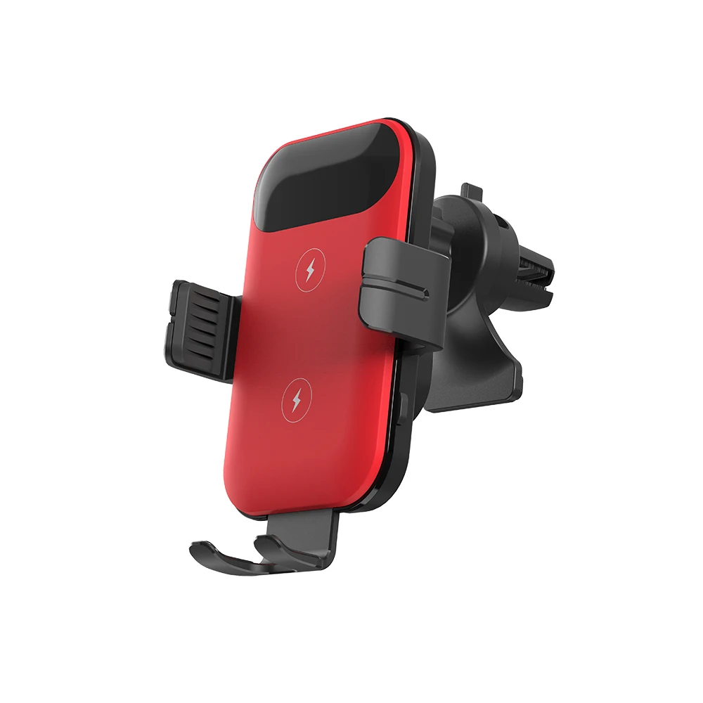 Dual Coil Automatic Sensor Fast Charging Wireless Phone Charger Holder 3 in one for Car Use