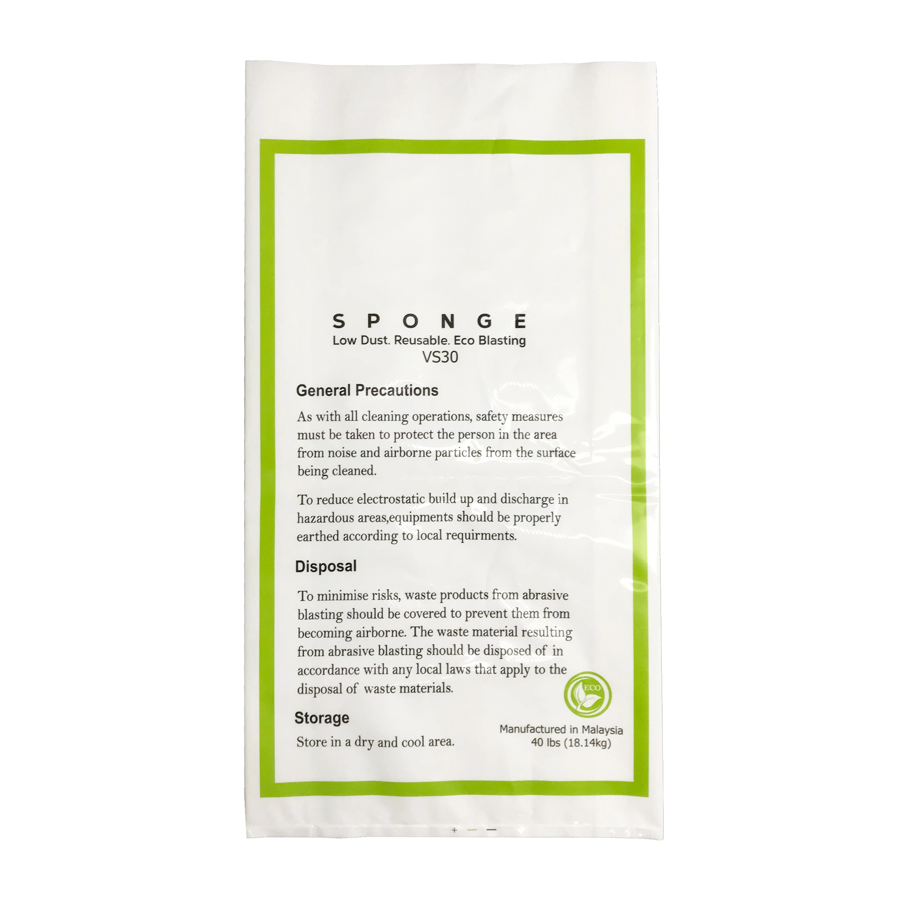 50kg 25kg 20kg PE heavy duty polyester plastic bag sponge packaging