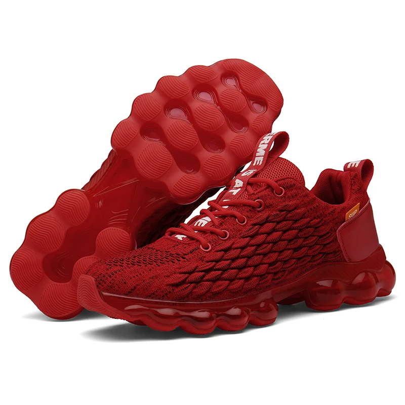 Latest Design Fashion Breathable Fly Knit Sports Shoes Casual Shoes Men Custom Made Platform Sneaker Running Shoes for Men
