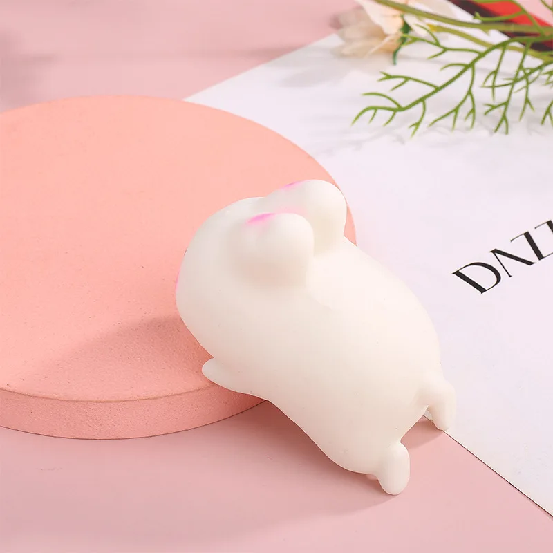 Hot Sale Creative Cartoon Bunny Toys Cute Mochi Rabit Squishy Toys Kids Venting Educational Toys