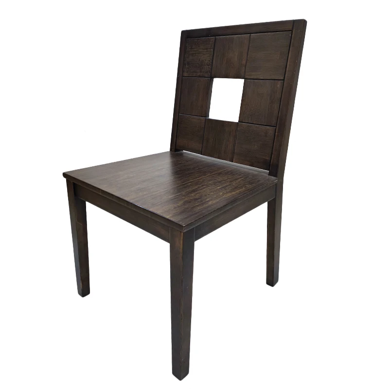 Dark armchair Wholesale design room furniture wooden modern luxury dining chair pure natural wood
