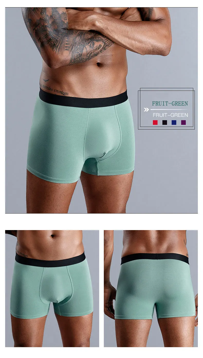 Cotton Underpants Skin Friendly Good Elasticity Padded Underwear Men Sexy Underwear Boxers Briefs Underwear Men Boxers