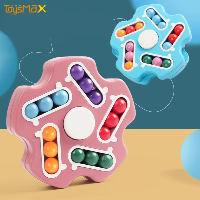 New Push Sensory Toys Reduce Stress   Magic Cube Spinning Gyro Toys For Wholesale