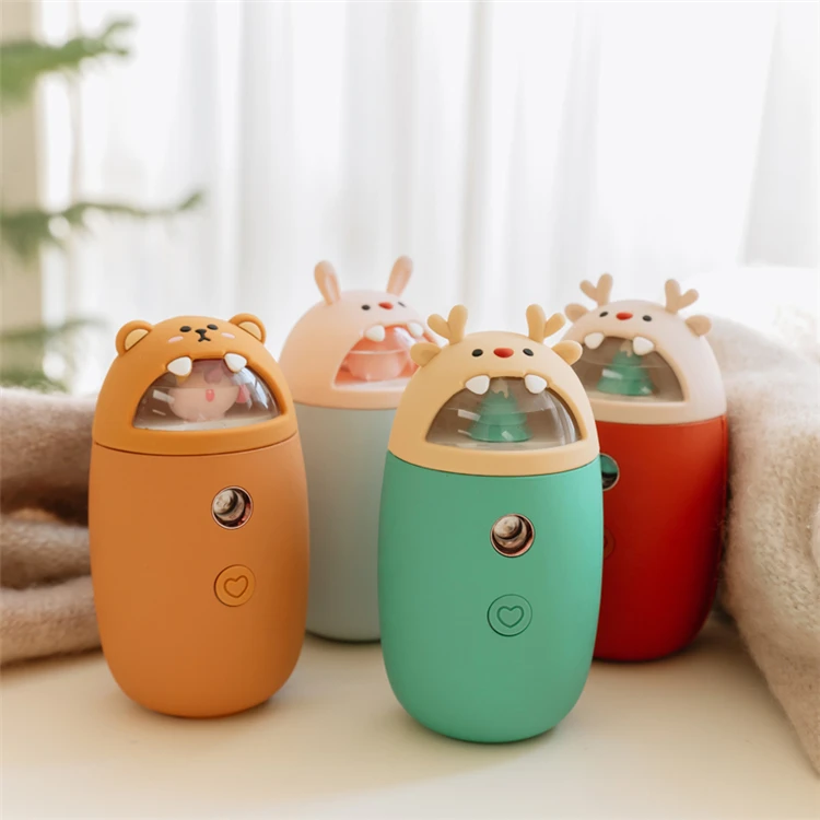 
Shiren Best christmas gift 4in1 funchtionPortable pocket heat pack usb hand warmer power banks humidifier and child warmer light 