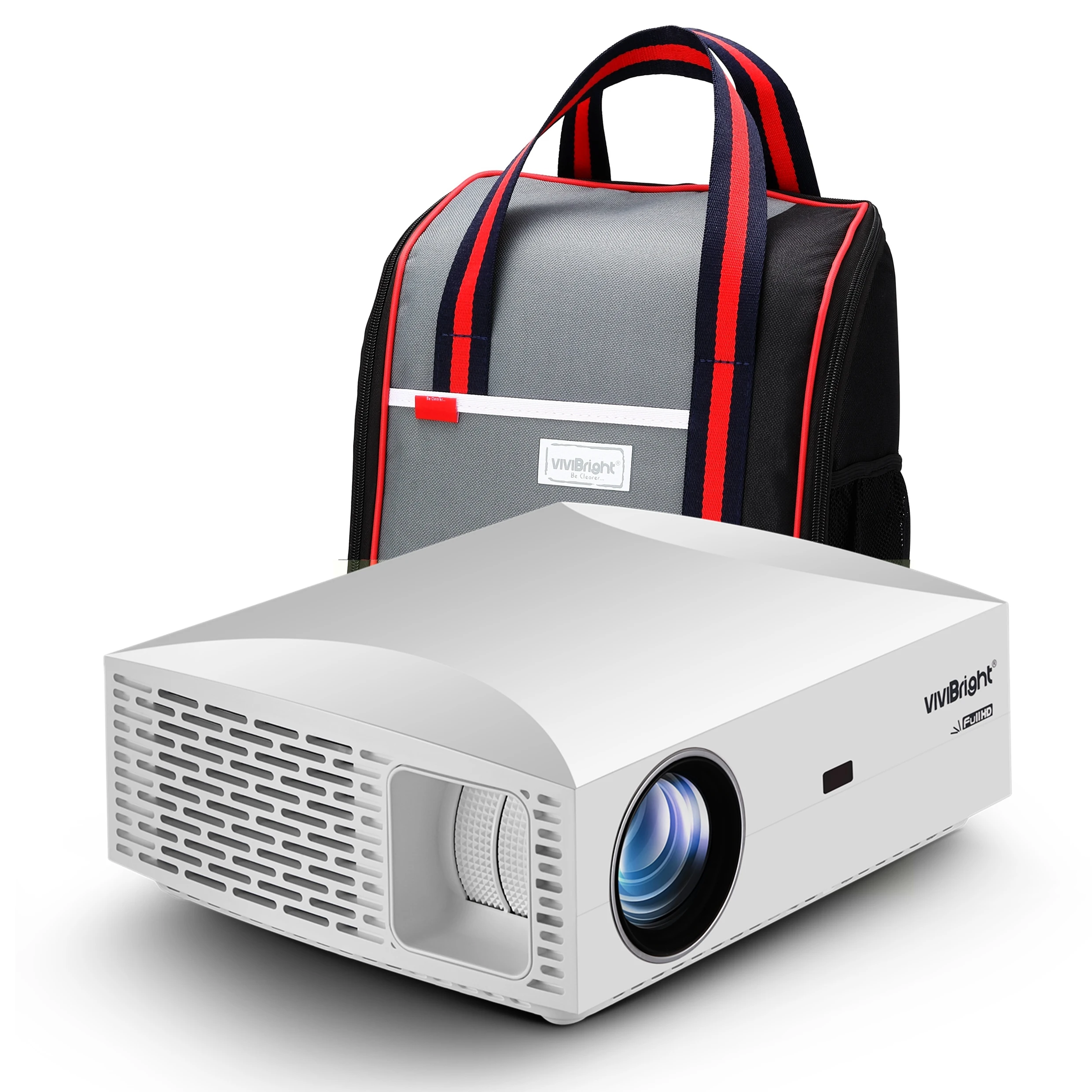 VIVIBRIGHT F30 Real 1080P LED projectors FHD 4800Lumen Outdoor and Home 4k Movie Cinema Theater Video Compatible with pc PS5