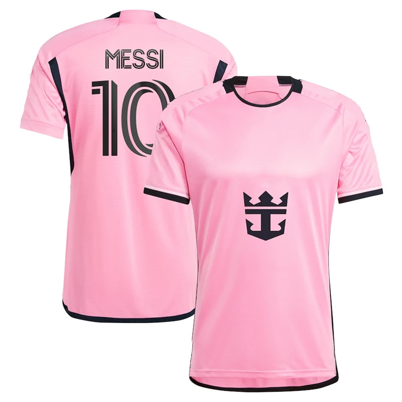 New 2024 Bulk Classic Paris Football Jersey White Messi Soccer Shirt Mabppe Tops Fan Edition Red White Soccer Jersey