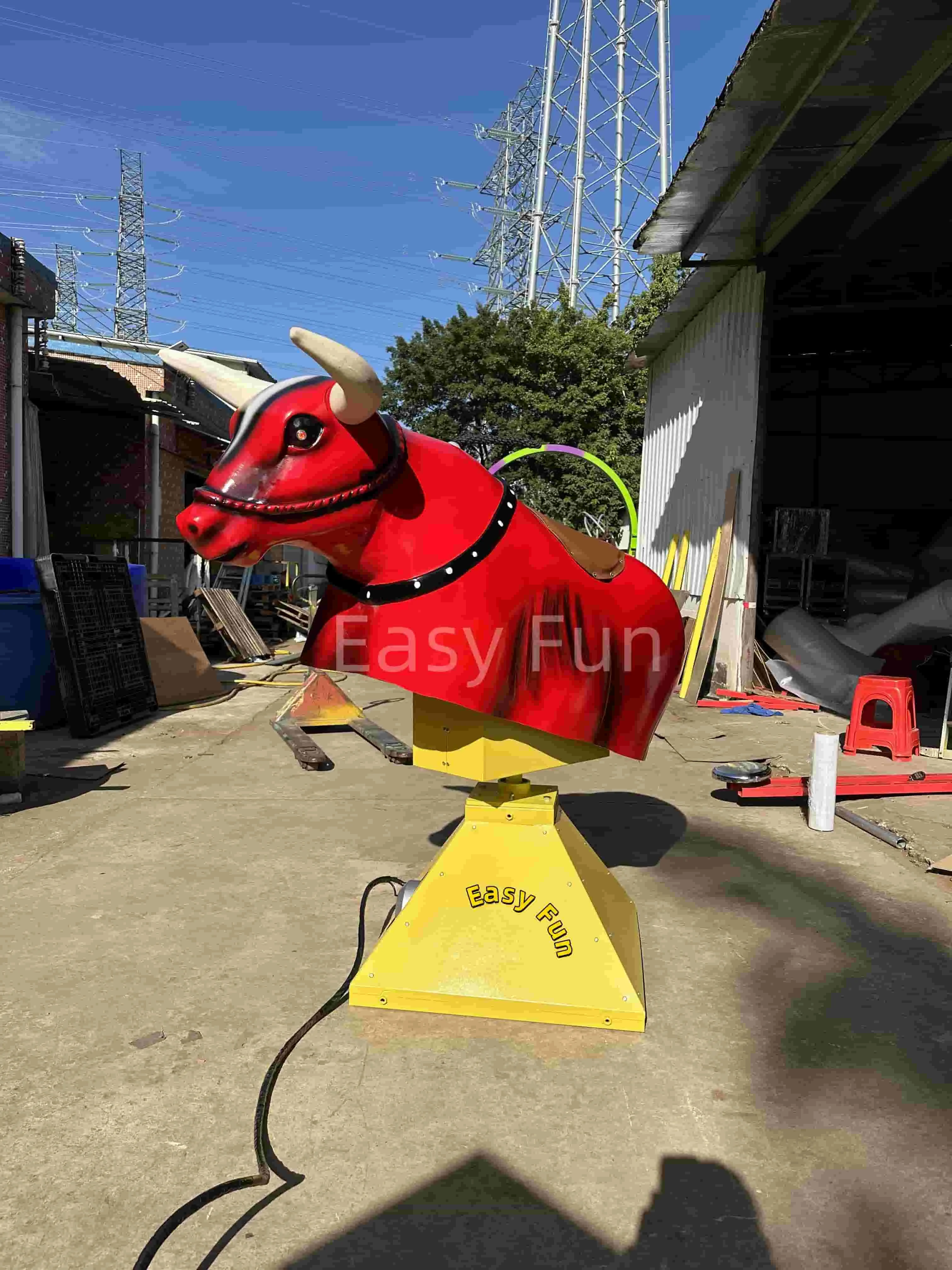 2024 New Amusement Equipment Custom Easy Setup Electronic Rodeo Mechanical Bull Ride Adults Bull Riding Machine For Sale