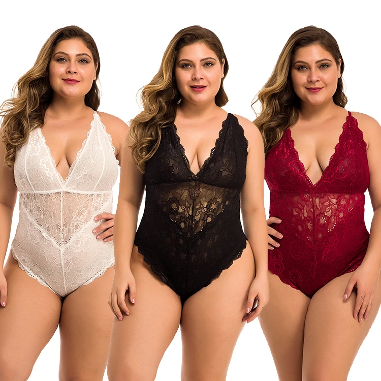 Hot-Transparent Japanese Mature Women Corset Bodysuit Teddy Plus Size All Lace Sexy Femme England Hot Sexy Girl Photo Lingerie