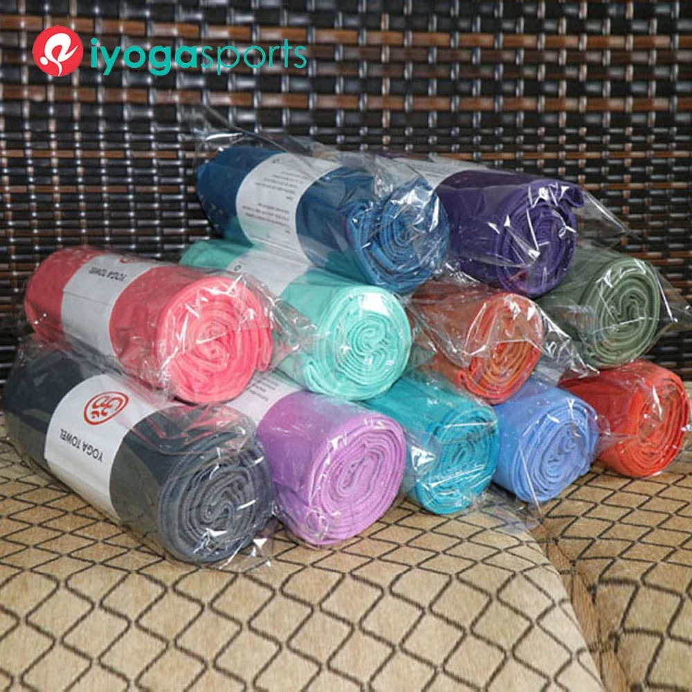 
suede hot yoga towel manduke yoga blanket customized logo size high quality by iyogasports 