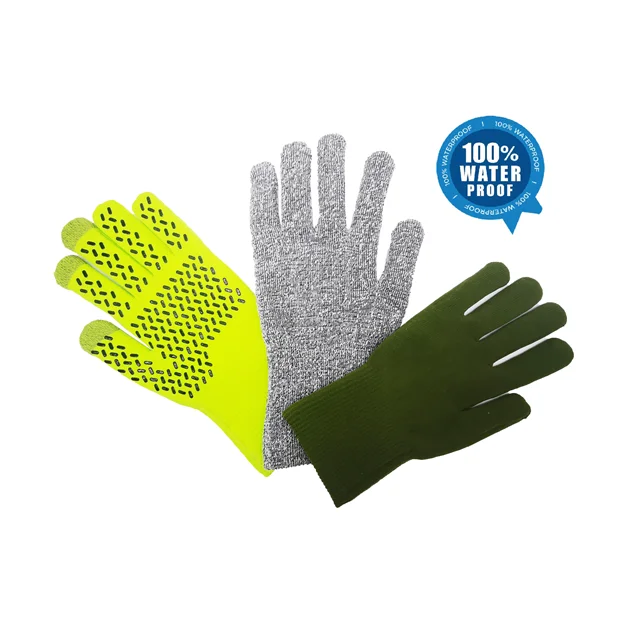 three layers five fingers bike riding gloves silicone grip fishing gloves waterproof anti-cold gloves waterproof for trekking