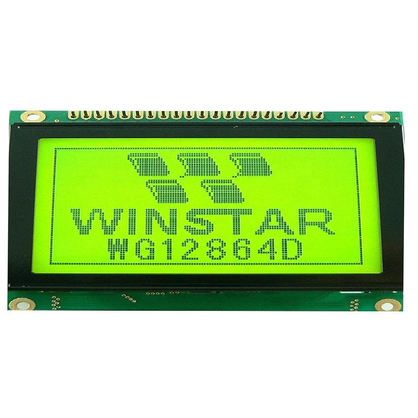 12864 LCD High quality Winstar WG12864D 3V 5V Graphic Display Module Blue/Yellow/Gray 128x64