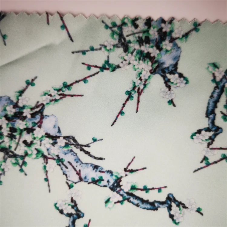 
Customized good quality anti static digital printing polyester fabric 100D four way stretch 