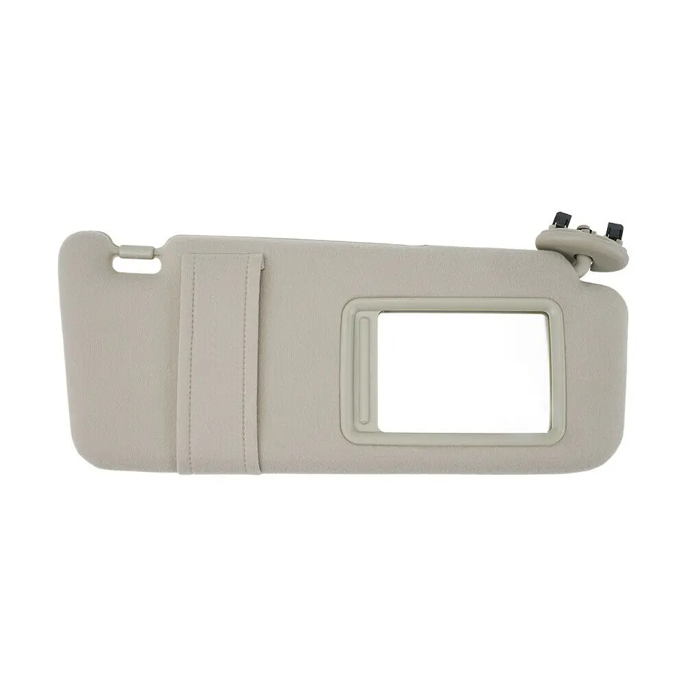 74310-06750-E0 Right Passenger Side Beige Sun Visor without Vanity Light For Toyota Camry 2007-2011