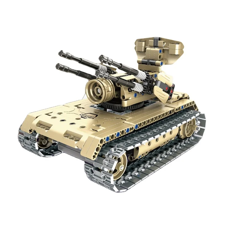 QH remote control tank huge family kids playing learning child building block toy