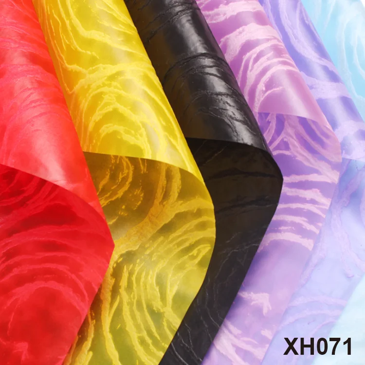 Color Polypropylene Staple Fiber Non Woven Fabric Colorful PP Acid Break Material  korean floral wrapping paper