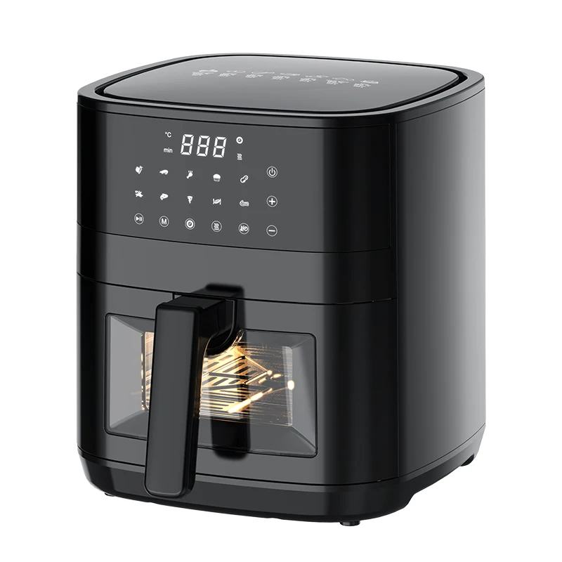 Smart transparent air fryer OEM ODM Private label air fryer 6 in 1 digital multifunction Friggitrice ad aria