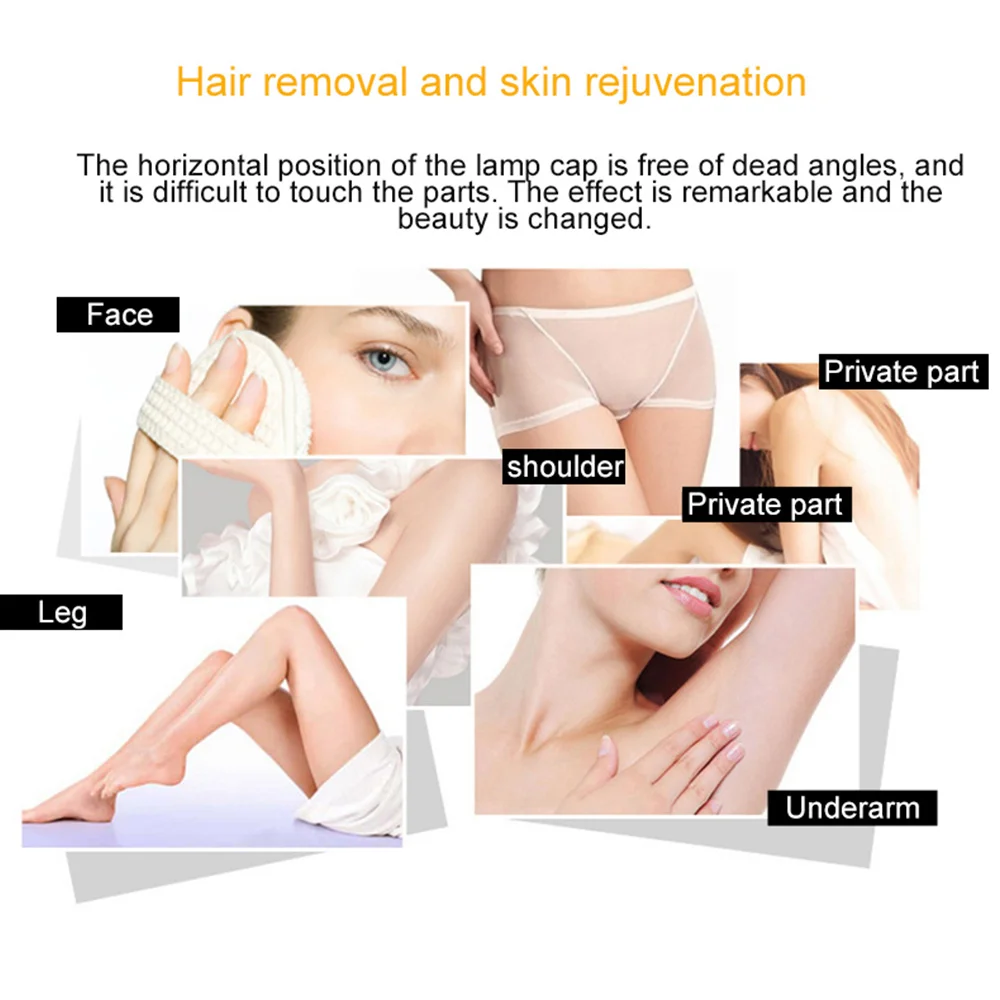 Home Hold Depilatory Laser Mini Hair Epilator Permanent Hair Removal IPL System