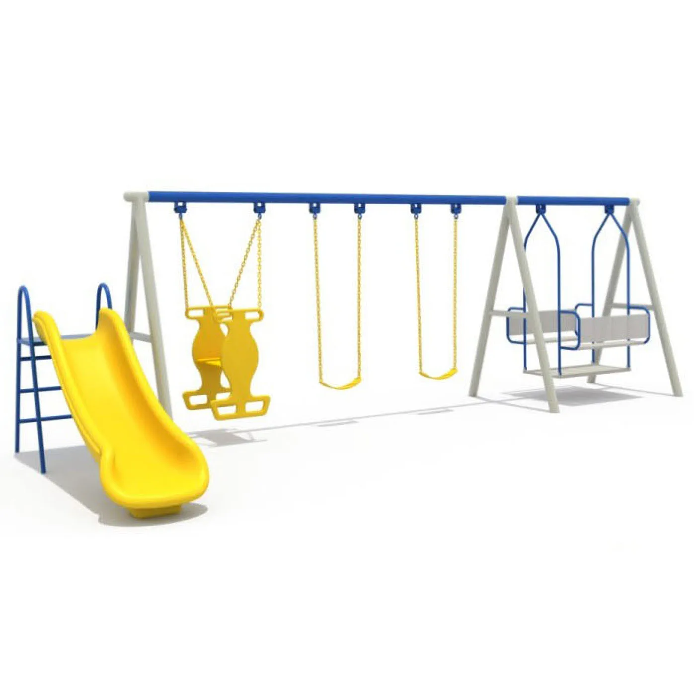 Outdoor Metal Swing Kids Playground Equipment Garden Swing Set For Children