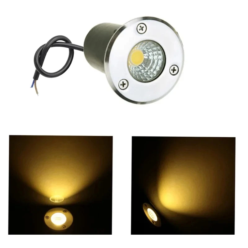 4pcs LED Underground Light 5W COB Floor Lamp Outdoor Ground Spot Landscape Garden Square Path Buried Yard 85-265V DC12V IP66 Ce