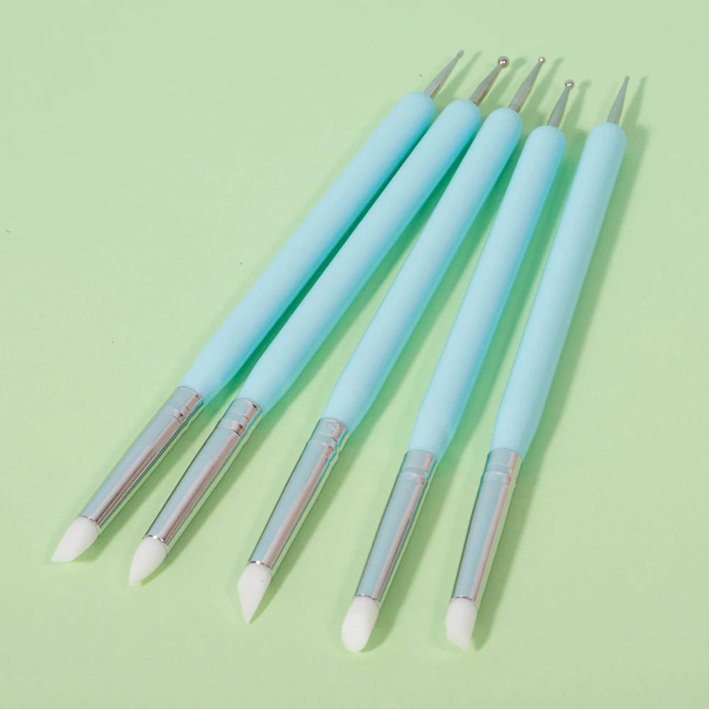 GUYO Blue Color Nail Art Dotting Picker Pick Wax Pen