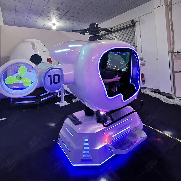 Fpv 9d vr flight simulator cockpit aircraft vr  helicopter flying seat machine with professional airplane system