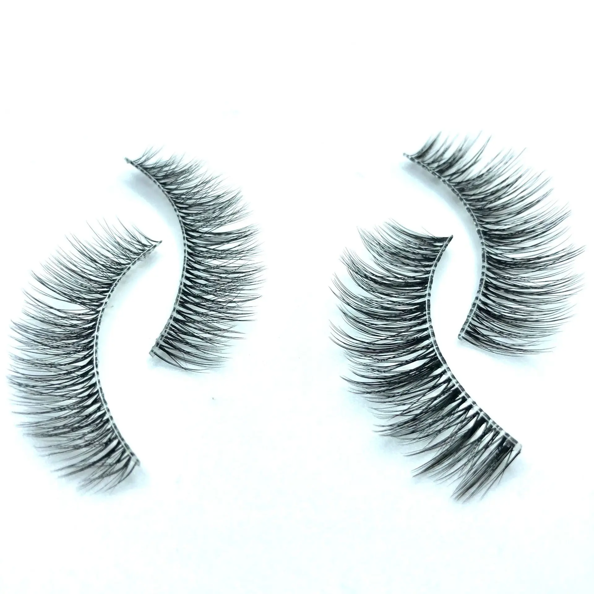 private label custom logo magnetic eyelashes no glue no eyeliner 3d curl lashes wholesale vendor faux eyelashes