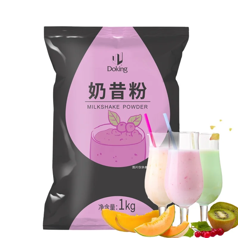 Doking hot selling ice drinks smoothie powder  Milkshake Powder used in Bubble Tea Shop