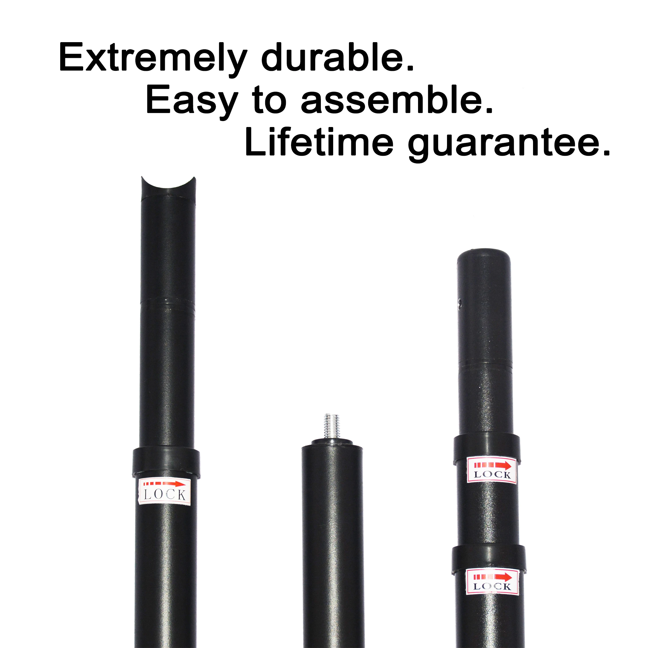 Portable heavy duty large size backdrop stand telescopic adjustable banner display