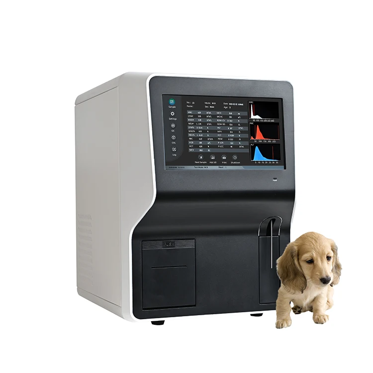 Portable Clindiag Animal Cell Counter Fully Automated 3 Part Veterinary Hematology Analyzer
