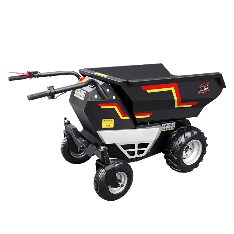 Cheap Hydraulic 500kg Loading CE Approved Battery Power Wheelbarrow 4-Wheel Electric Barrow Truck Mini Dumper