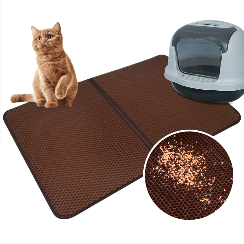 Large Size Double Waterproof EVA Foam Cat Litter Trapping Mat