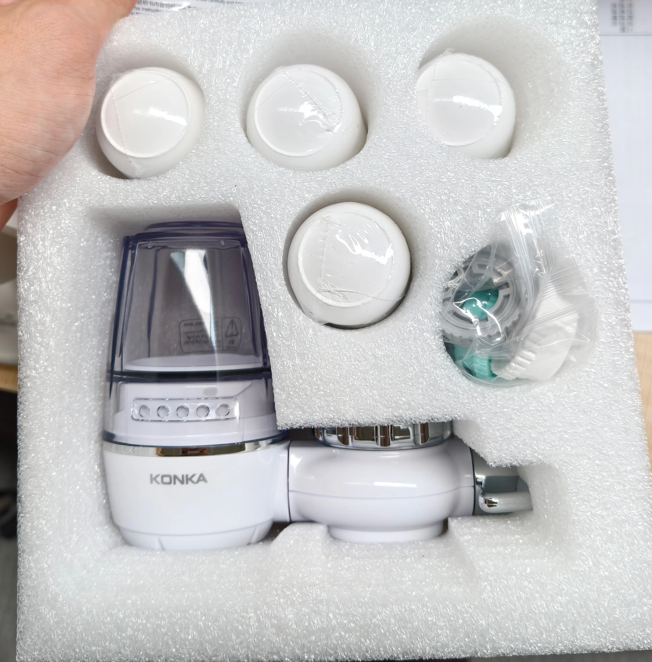 2024 Konka Ceramic Portable Water Purifier 3 Stages Tap Faucet Machine  Water Purifier Filter