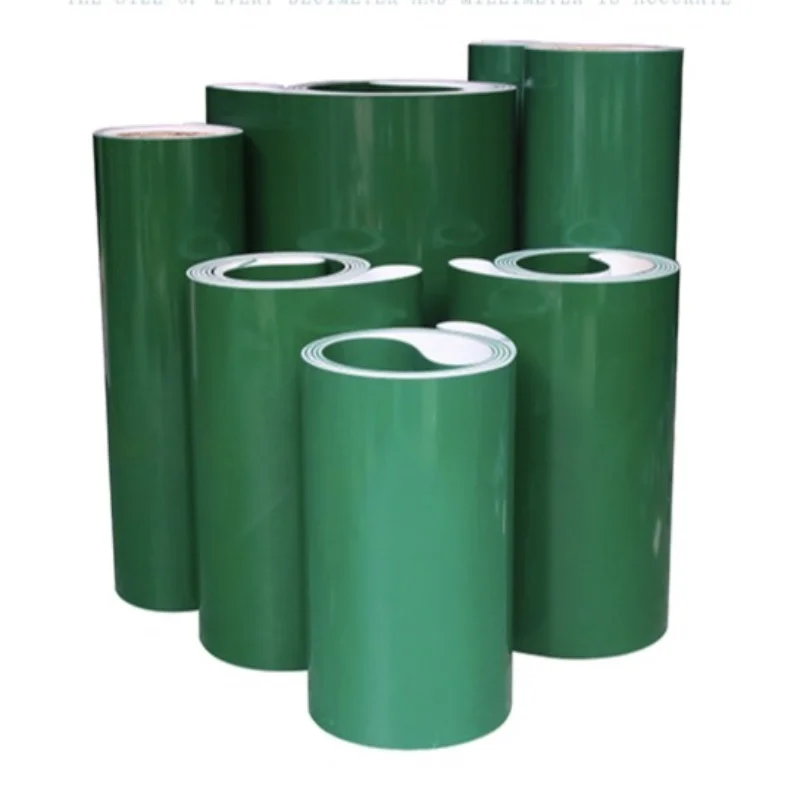 Blue green color food grade pvc belt for conveyor use