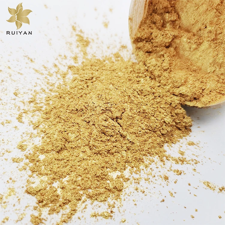 Professional factory made golden color widely used pearl pigment powder for car paints
