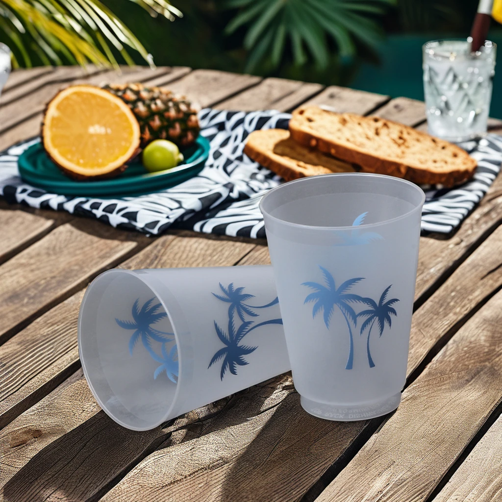 Wholesale Custom ODM Disposable 12oz 16oz 20oz Frosted Plastic Cups Reusable for Beverages Hard Party Juice Cups