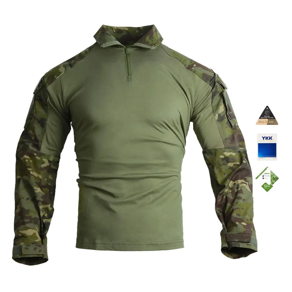 Emersongear G3 Camouflage Abrasion Resistance Tactical Clothing Shirt Combat T-Shirt Uniform Tactical Uniform For Men