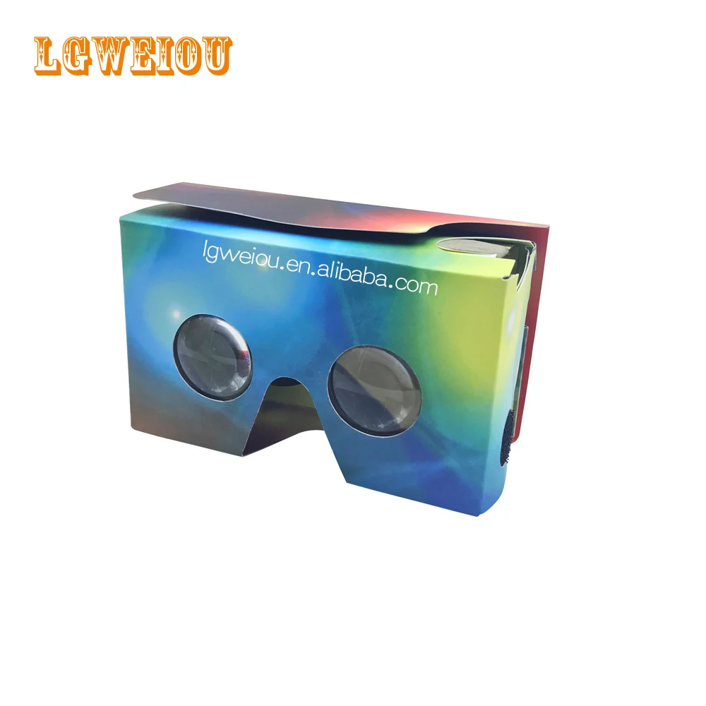 
3D VR Glasses with OEM logo Virtual Reality Box for Movie Video Glass vr paper box 