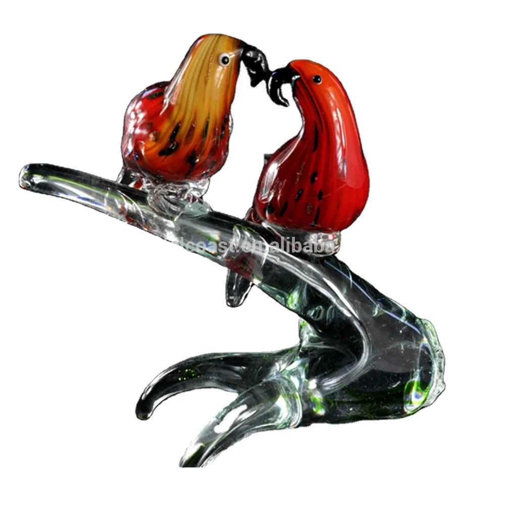 High quality murano glass figurine christmas decoration owl