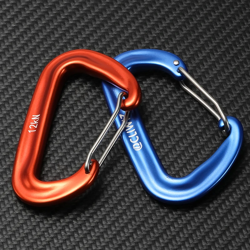 JRSGS 7075 Aviation Aluminum 80*48MM 12kn Ultra-Light Outdoor climbing accessories Hammock Hooks Customized Carabiner Clips