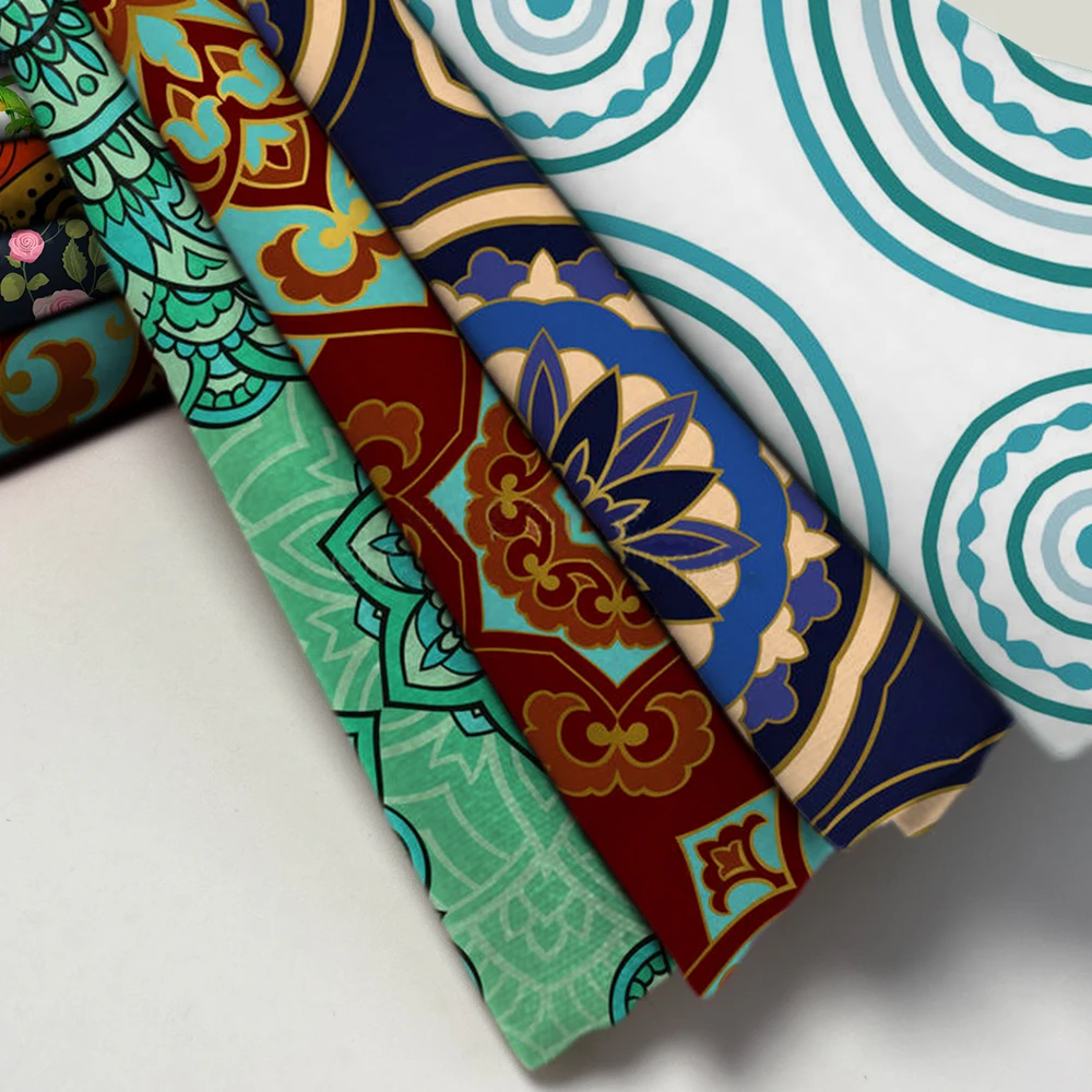 Print Your Own Fabric Stretch Soft Thick 250Gsm Africa Textile Printing On Polyester Fabric For Sublimation Printing