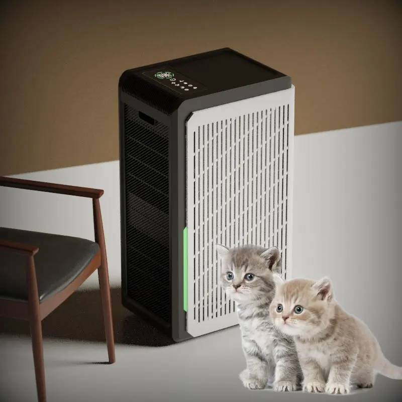 Adsorption Floating Hair True Hepa Filter UV Sterilizer Pet Air Purifier WiFi Control