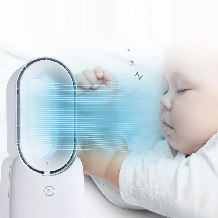 Dropshipping Portable Bladeless Stand Air Conditioners Fan Handheld Portable Mini Bladeless Fan